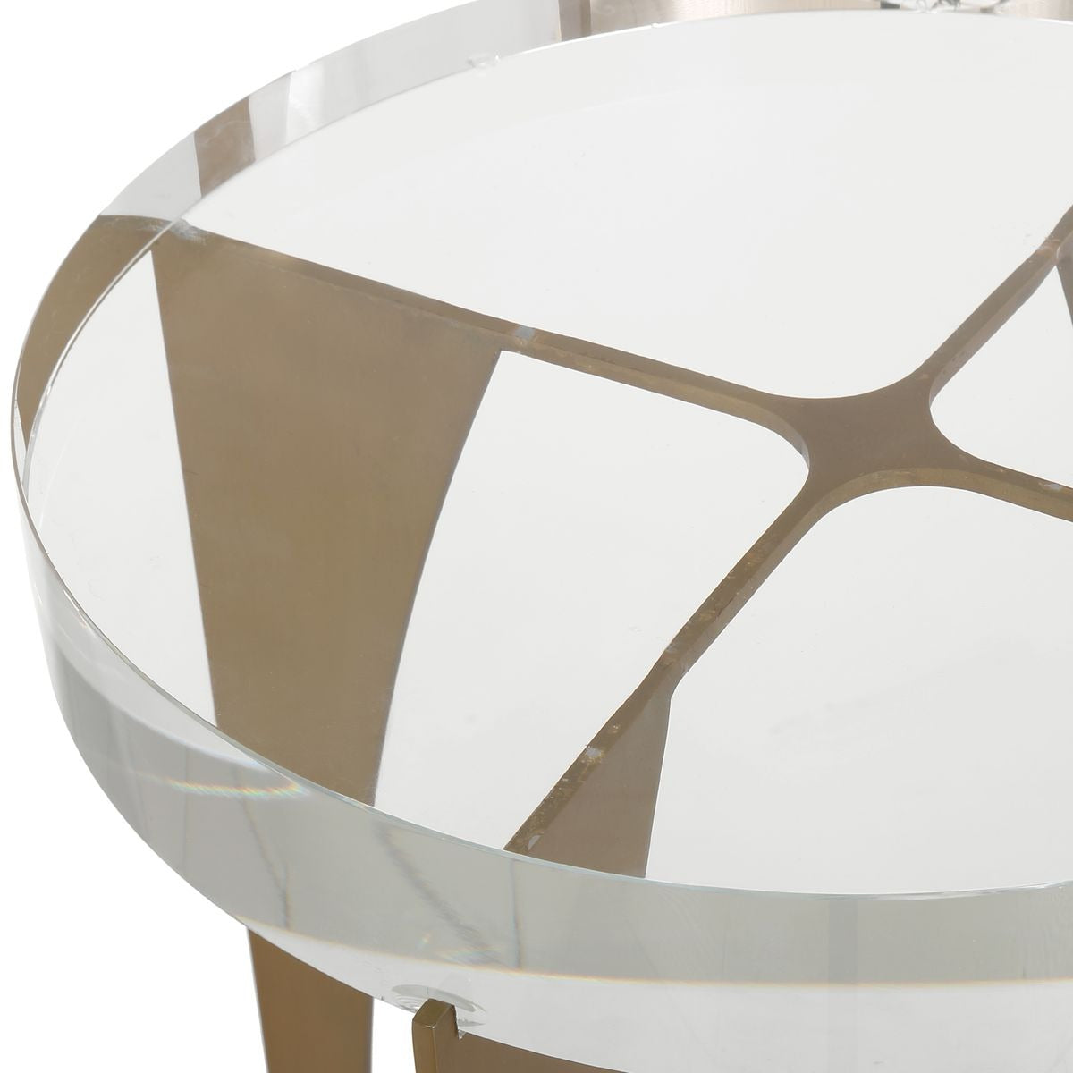 Uttermost Kolkata Accent Table in Brass