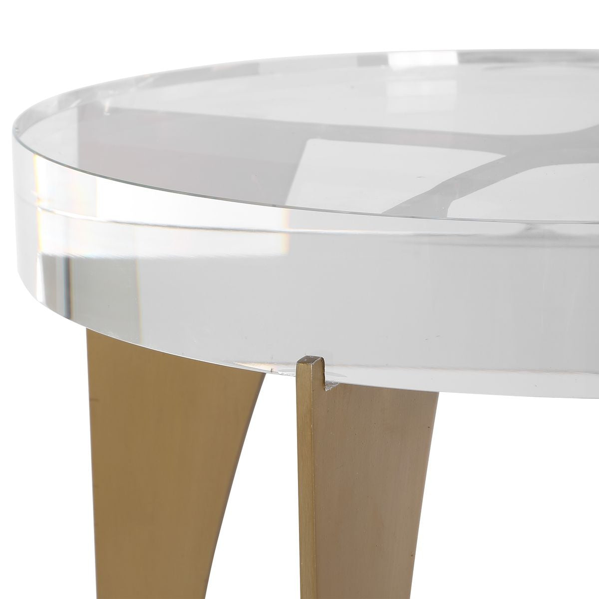 Uttermost Kolkata Accent Table in Brass