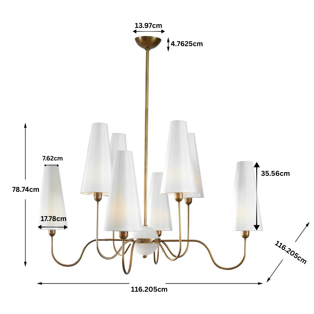 Uttermost Elle 8 Light Chandelier