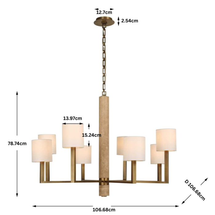 Uttermost Commune 8 Light Chandelier