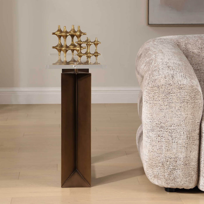 Uttermost McElroy Modern Bronze Side Table
