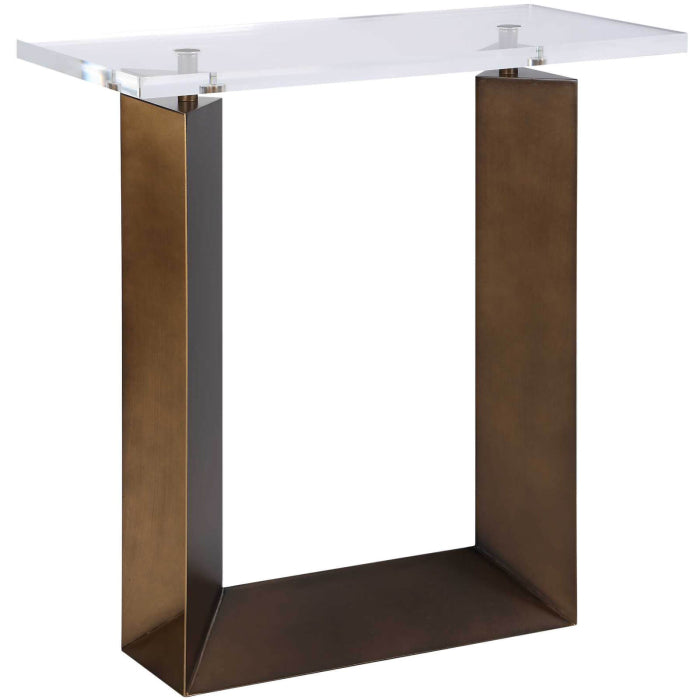 Uttermost McElroy Modern Bronze Side Table