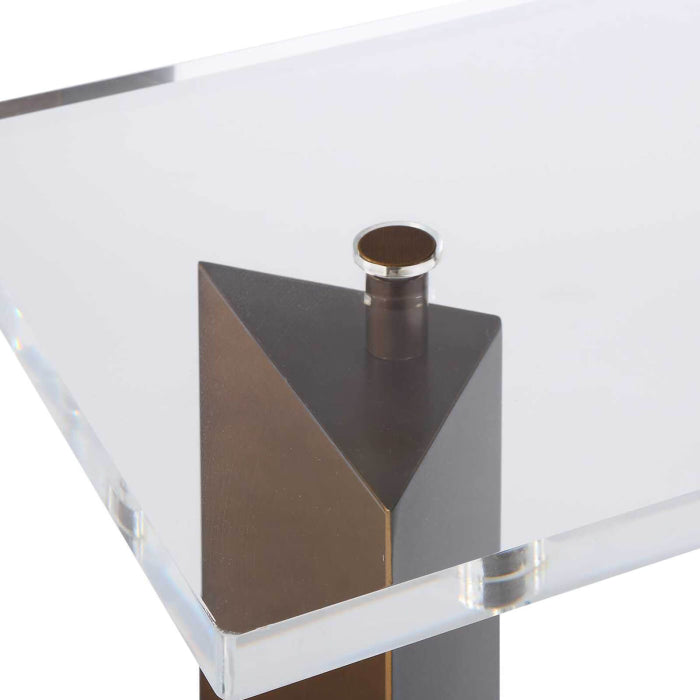 Uttermost McElroy Modern Bronze Side Table
