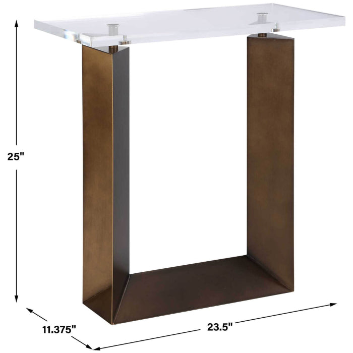 Uttermost McElroy Modern Bronze Side Table