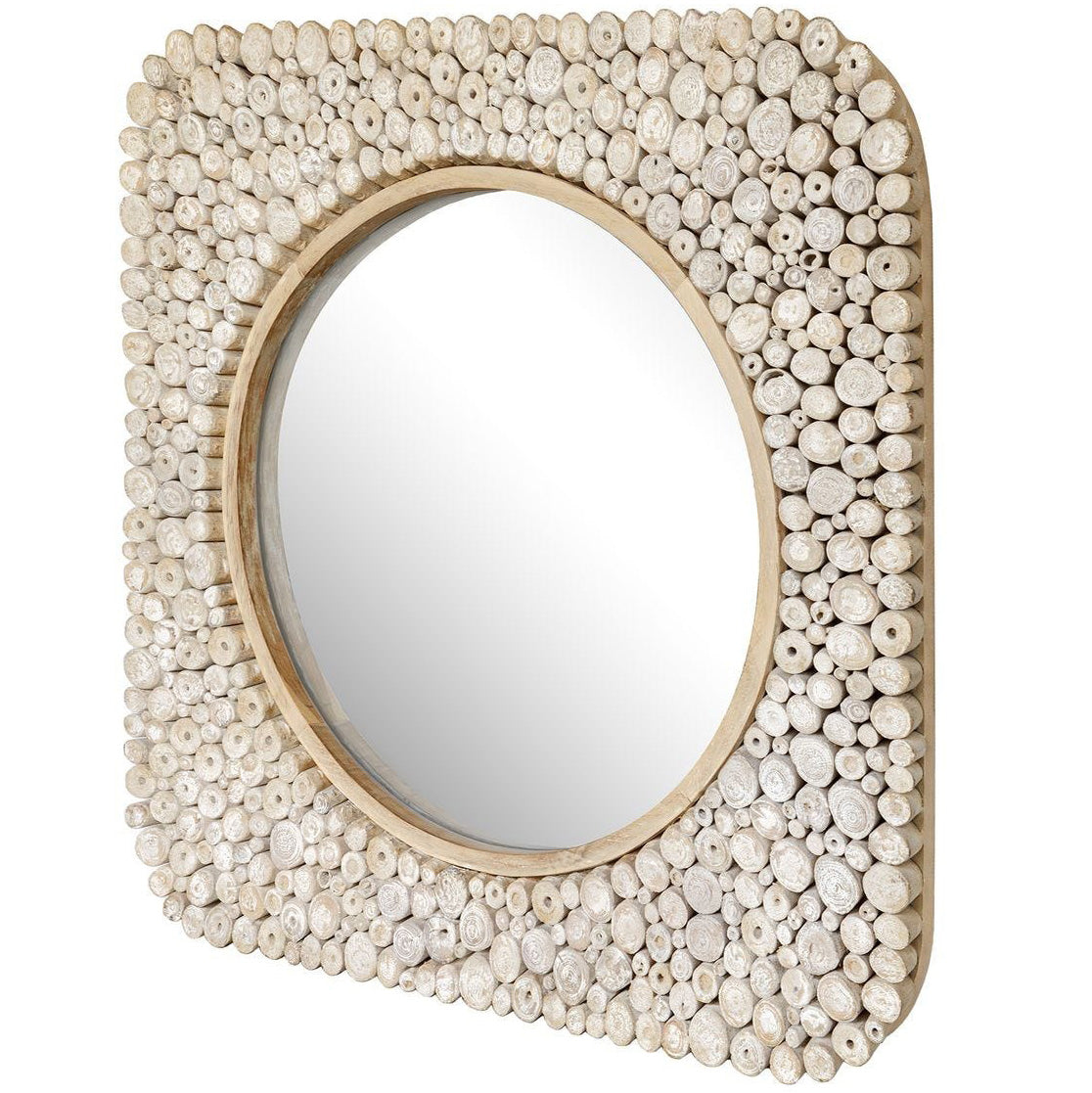 Uttermost Merak Teak Mosaic Mirror