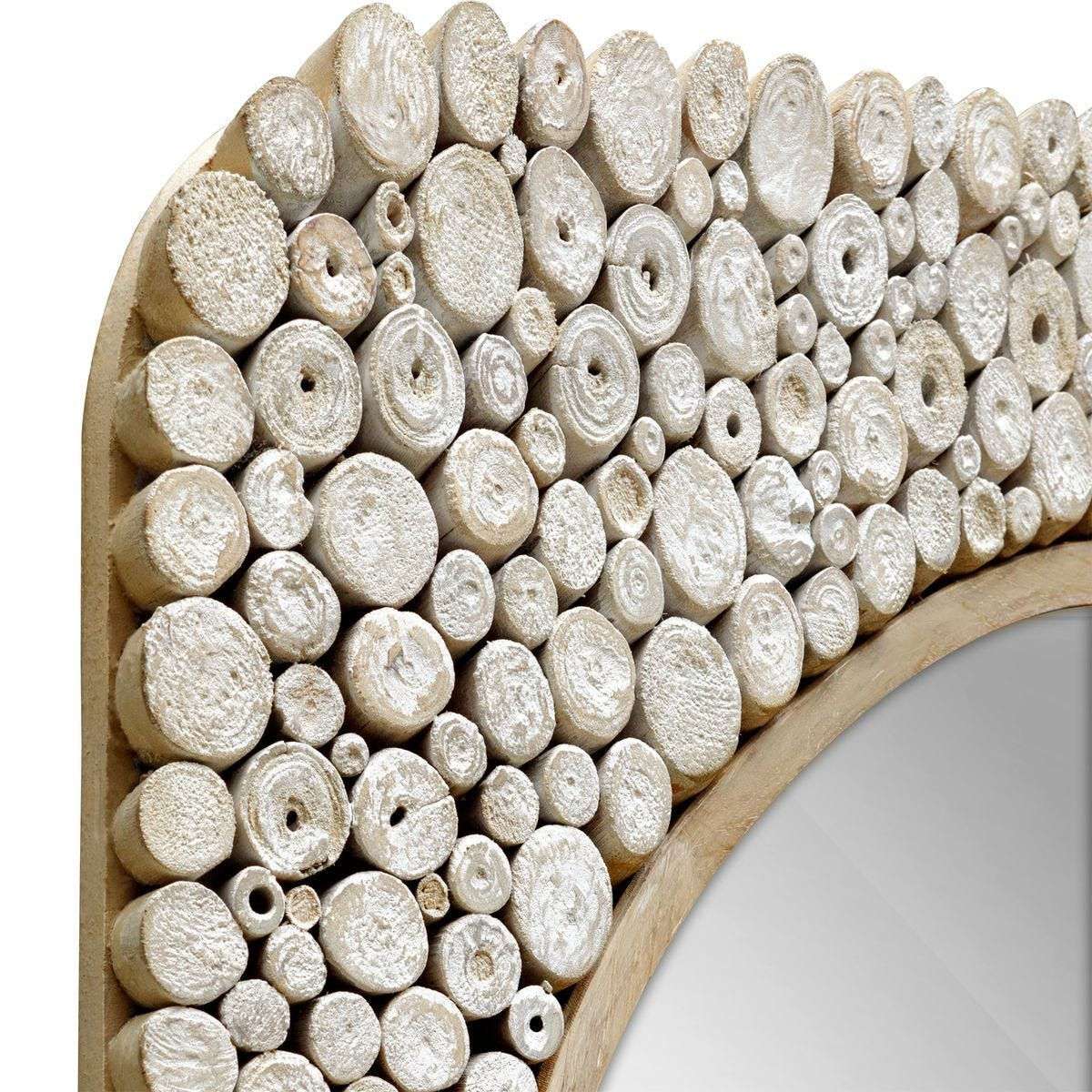 Uttermost Merak Teak Mosaic Mirror