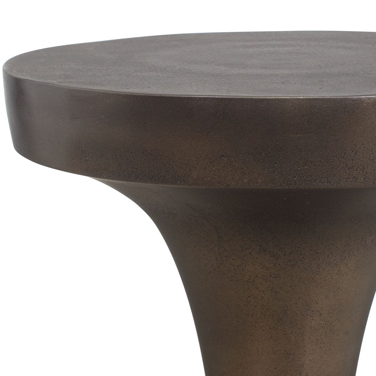 Uttermost Miko Indoor-Outdoor Drink Table in Bronze