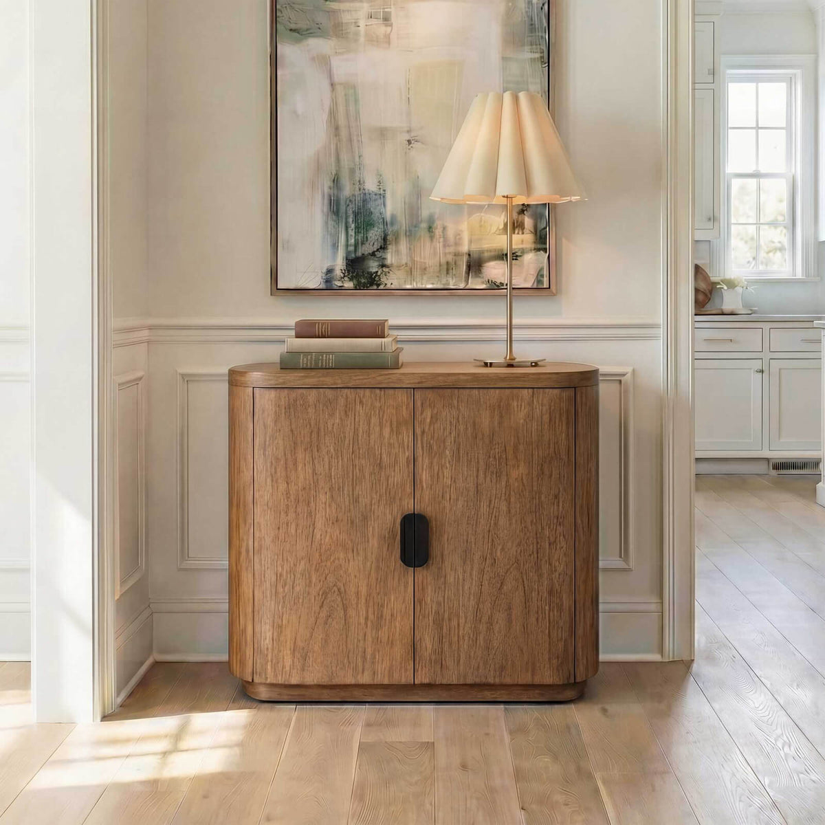 Uttermost Newell 2 Door Storage Cabinet in Natural Wood