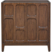 On The Block 2 Door Walnut Cabinet
