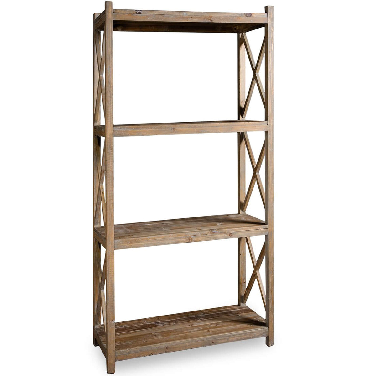 Stratford Reclaimed Wood Open Shelving Unit