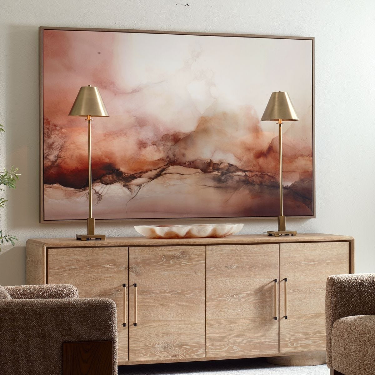 Uttermost Rise Framed Modern Canvas
