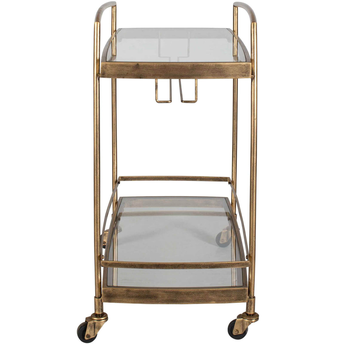 Uttermost Scarritt Antique Brass Bar Cart