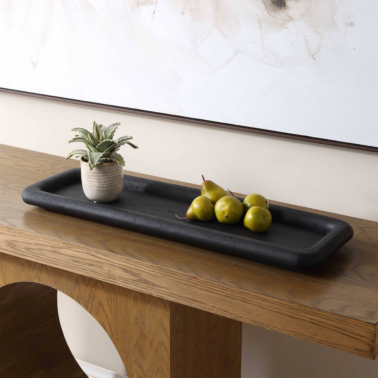 Uttermost Shadowline Indoor-Outdoor Black Tray