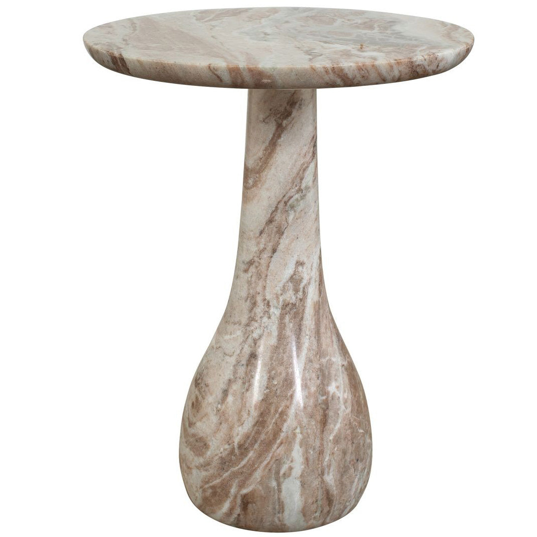 Uttermost Shura Indoor-Outdoor Accent Table in Marble