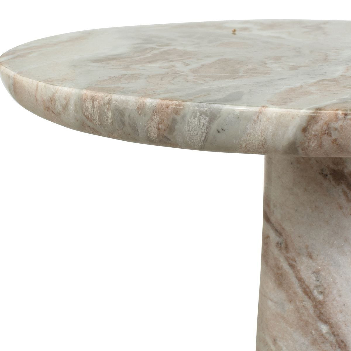 Uttermost Shura Indoor-Outdoor Accent Table in Marble