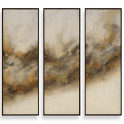 Smoke Break Hand Painted Modern Art -  Set of 3