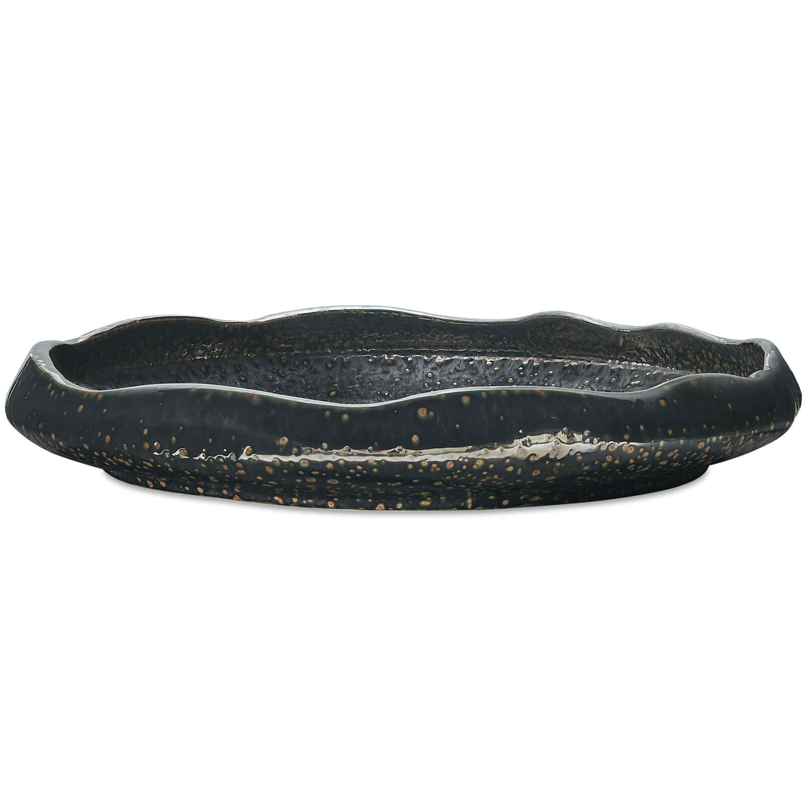 Stardust Ripple Indoor-Outdoor Bowl in Black
