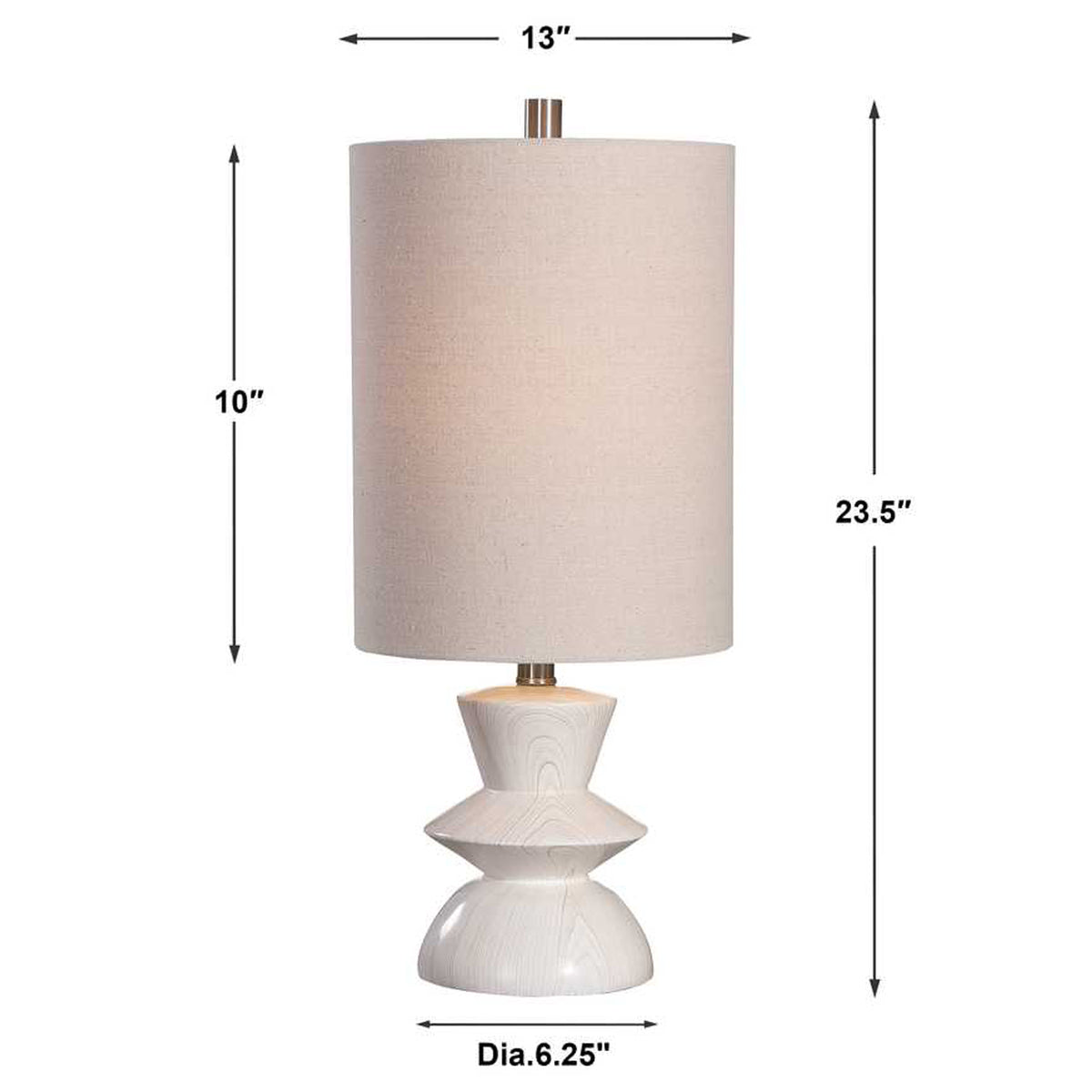 Uttermost Stevens Bleached Wood Buffet Lamp
