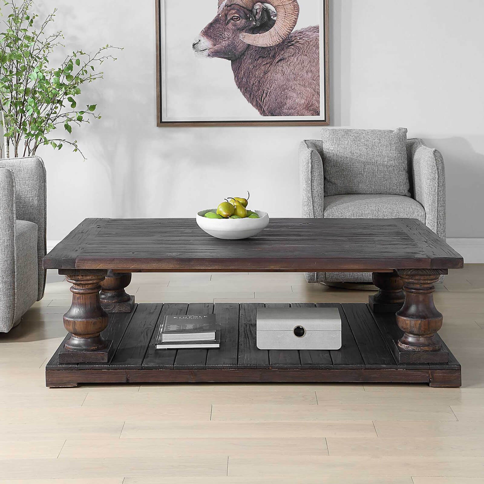 Uttermost Stratford Coffee Table in Walnut