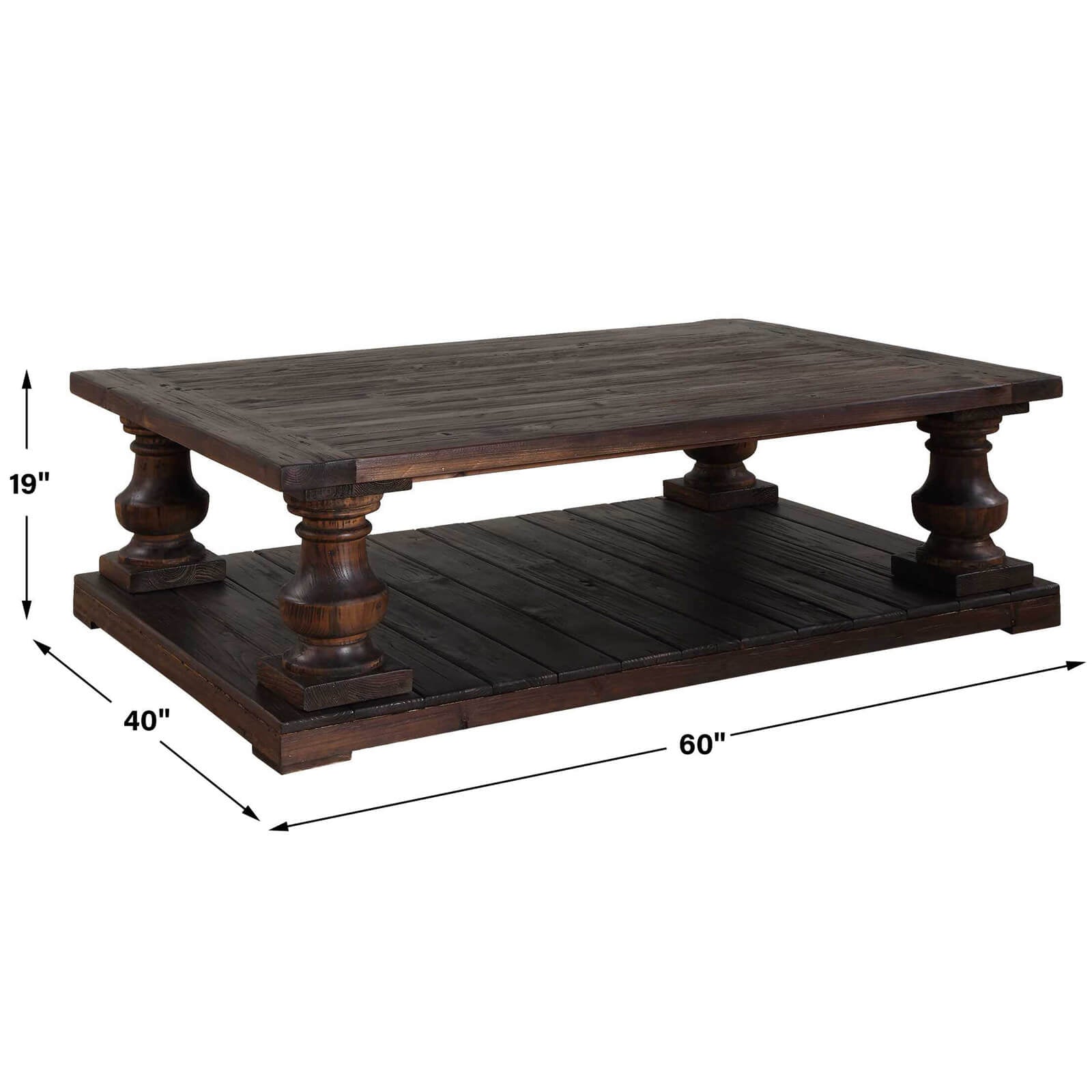 Uttermost Stratford Coffee Table in Walnut