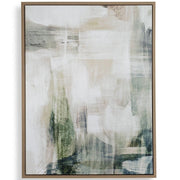 Subliminal Drift Abstract Framed Canvas