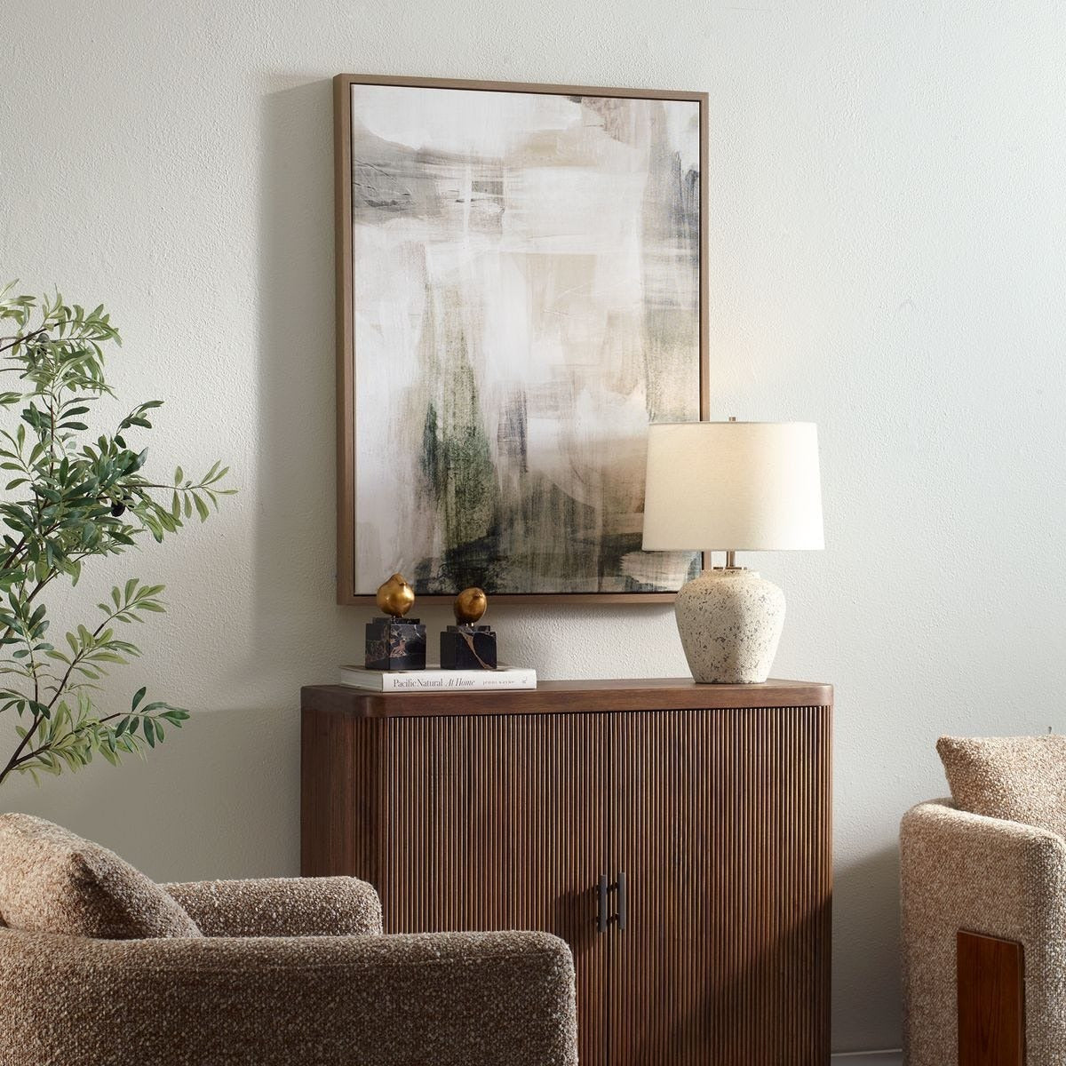 Uttermost Subliminal Drift Abstract Framed Canvas
