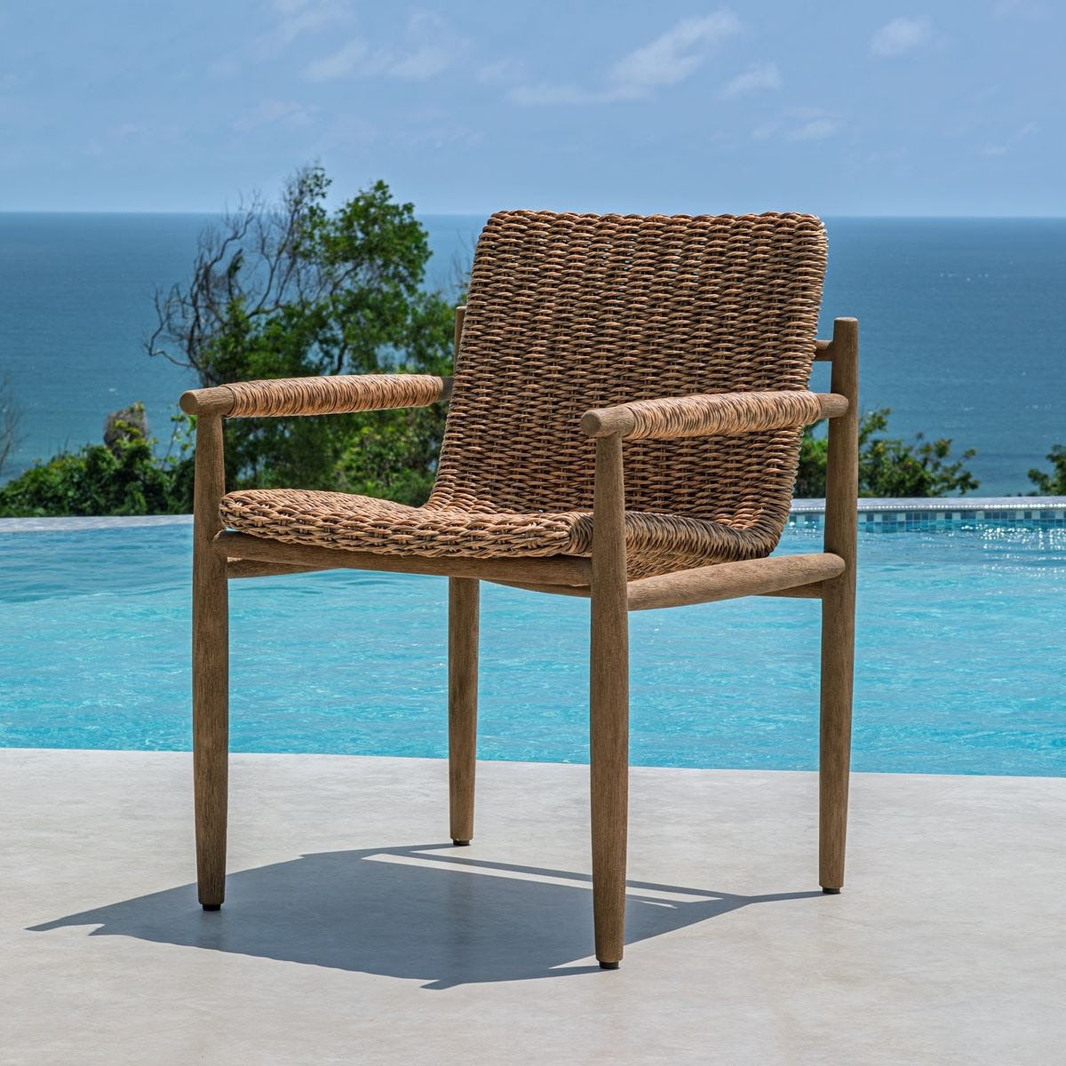 Uttermost Sumba Flax Outdoor Dining Chair