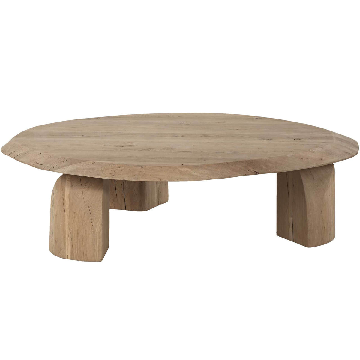 Tiernan Reclaimed Oak Round Coffee Table