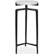 Tobias White Marble Slab Drink Table