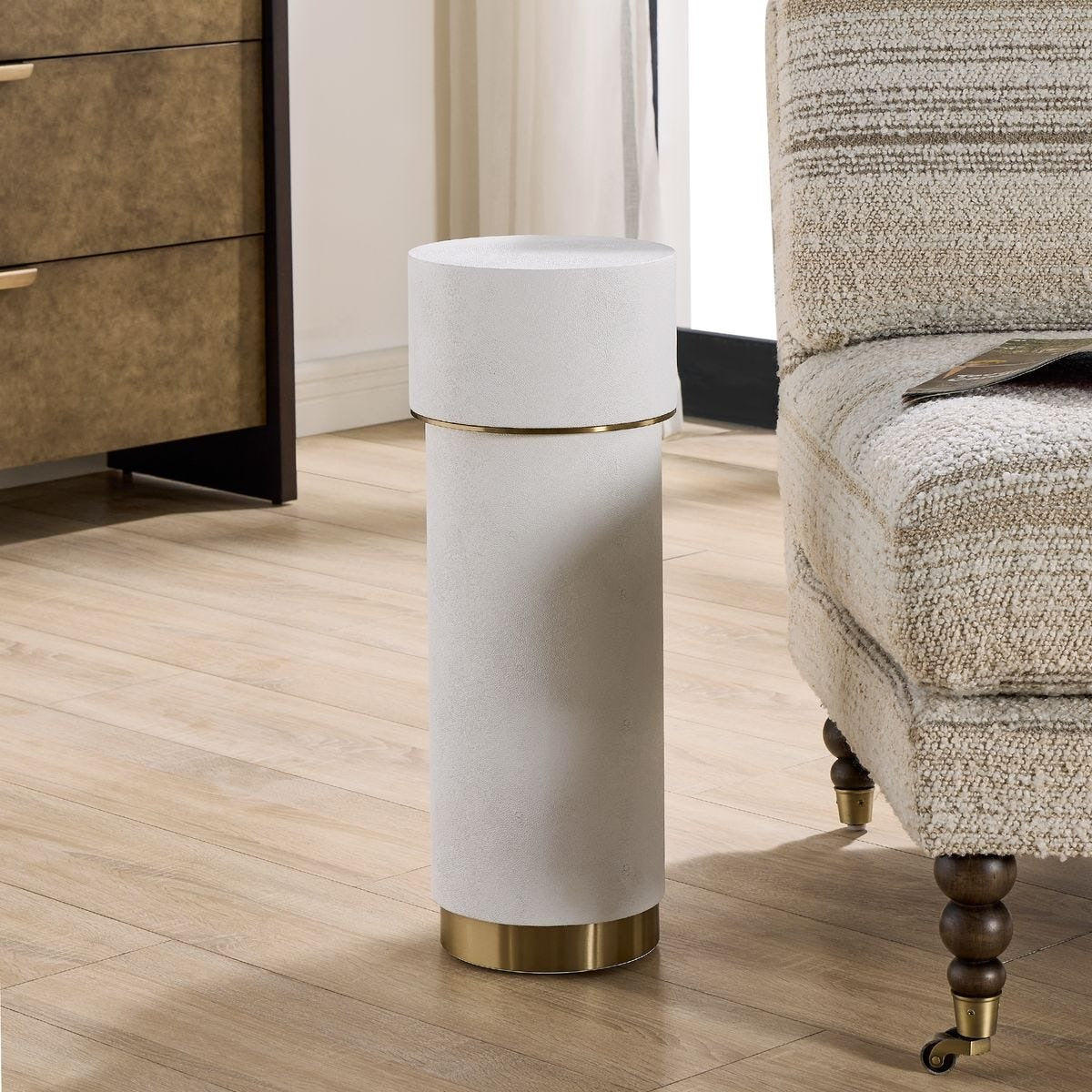 Uttermost Wessex Drink Table in White