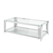 Vasa Clear Glass Coffee Table   Nicholas John Interiors