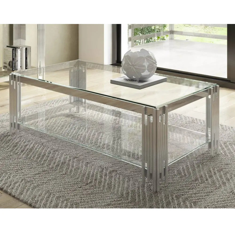 Vasa Clear Glass Coffee Table Coffee Table