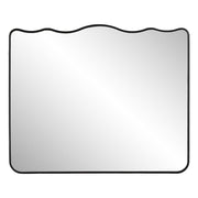 Keiichi Grace Scalloped Mirror in Black