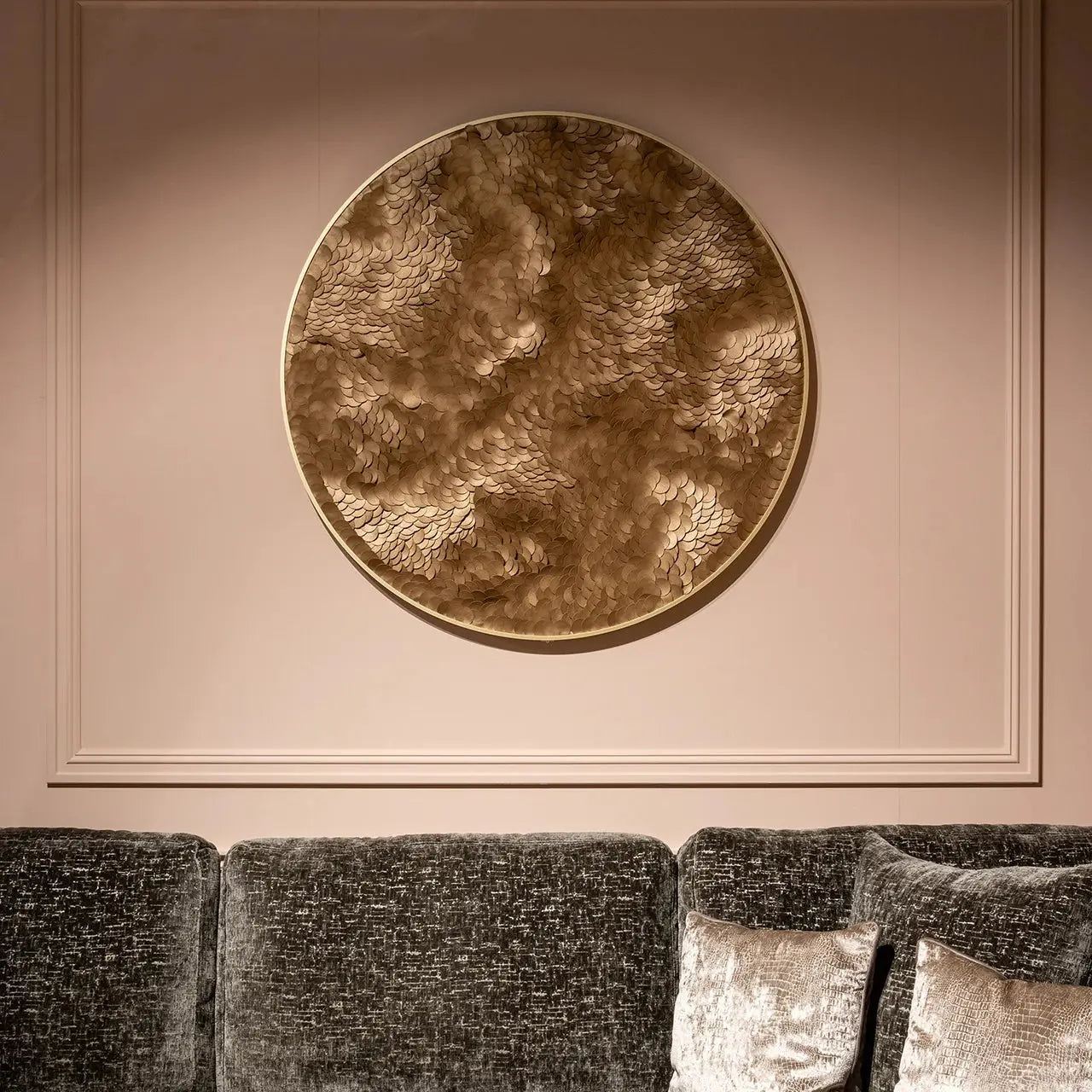 Richmond Interiors Bloom Wall Art – Gold Floral Design  Nicholas John Interiors