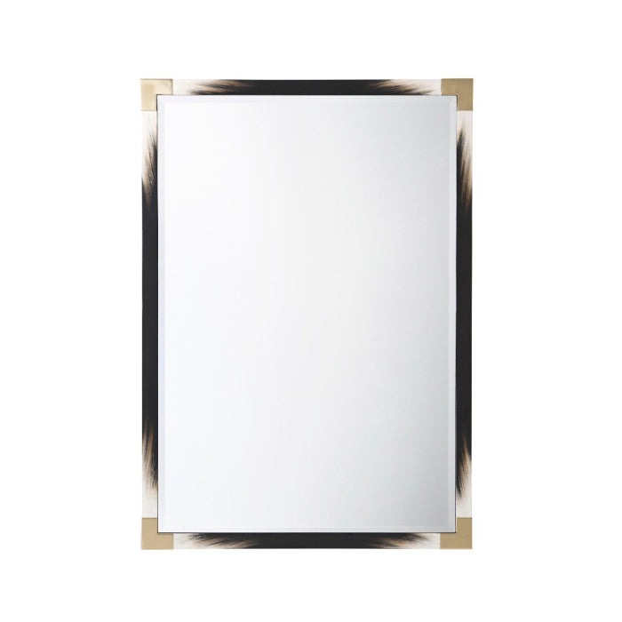 Theodore Alexander Mirror Cutting Edge Small Wall in Black