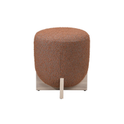 Twenty10 Design Whisper Round Stool in Burnt Orange and White Wash  Nicholas John Interiors