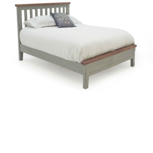 Grey Pine Wood Abingdon Bed 5'