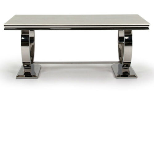Arianna Marble Stainless Steel Dining Table 200cm