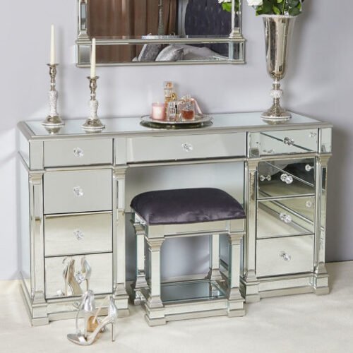 Athens-Silver-Mirrored-9-Drawer-Dressing-Table
