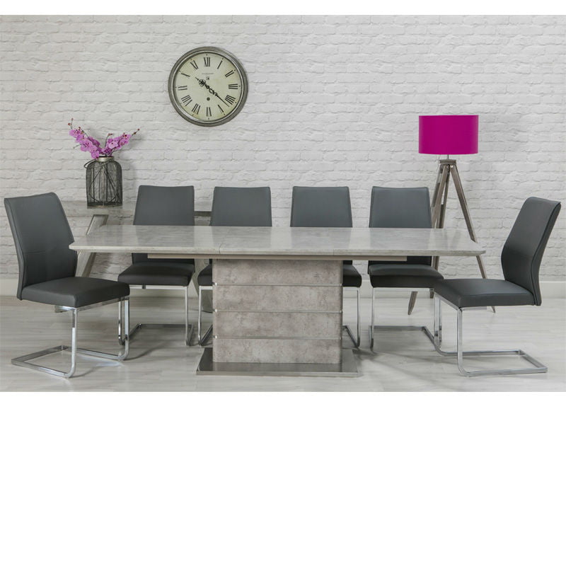Philly Extending Dining Table 1600 - 2200 INC 6 Chairs
