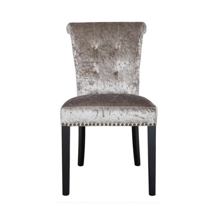 Seattle Dining Chair in Champagne Crushed Velvet