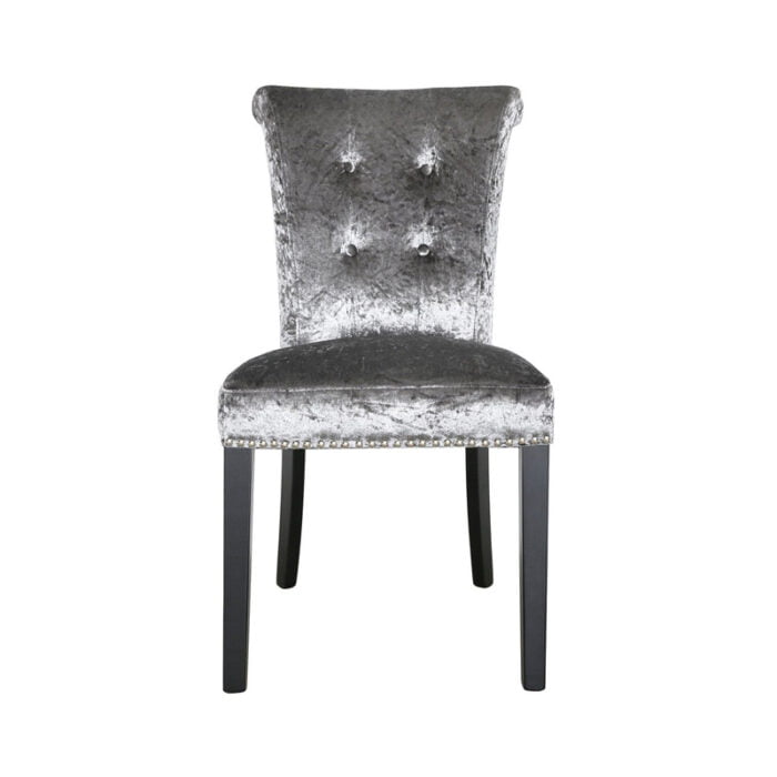 Seattle Dining Chair in Charcoal Crushed Velvet