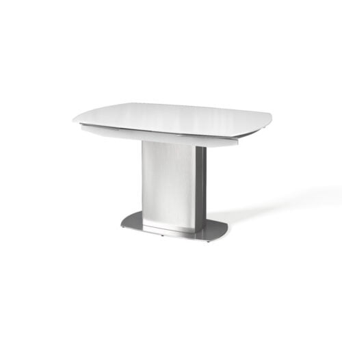 Olivio Swivel Extending Dining Table Super White - 130 -190cm