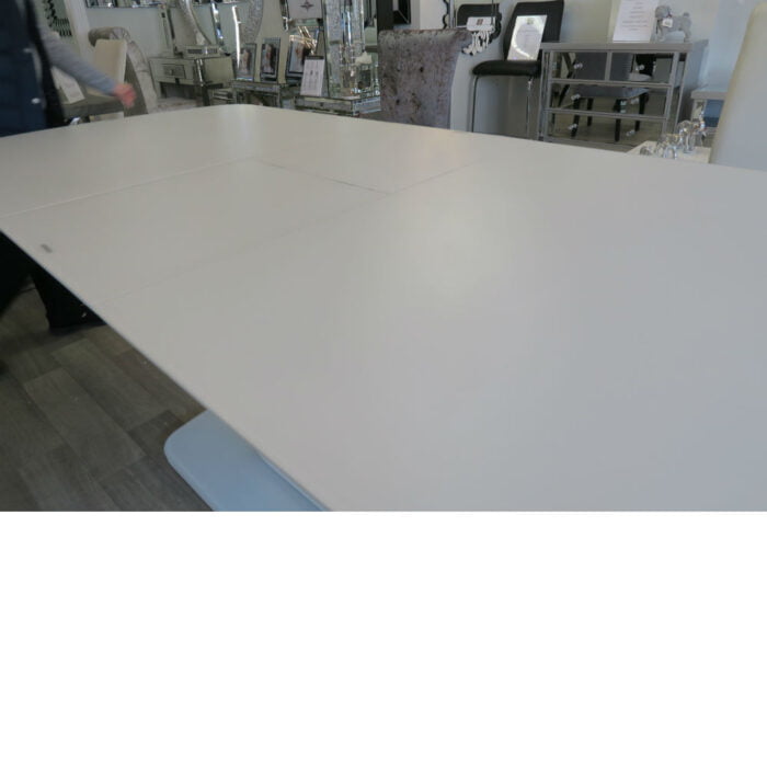 Vida Living Lazzaro White Gloss Extending Dining Table - 1600/2000